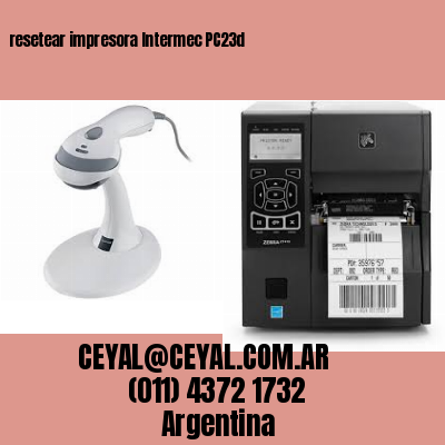 resetear impresora Intermec PC23d