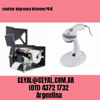 resetear impresora Intermec PD4i