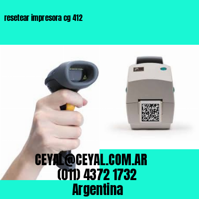 resetear impresora cg 412