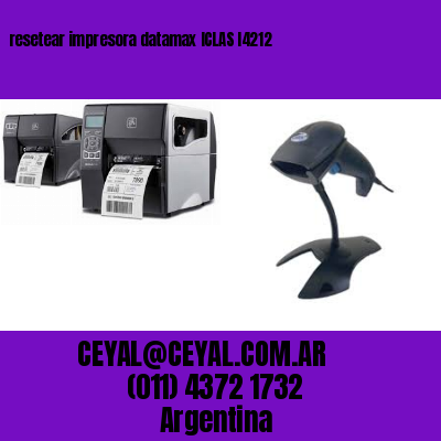 resetear impresora datamax ICLAS I4212