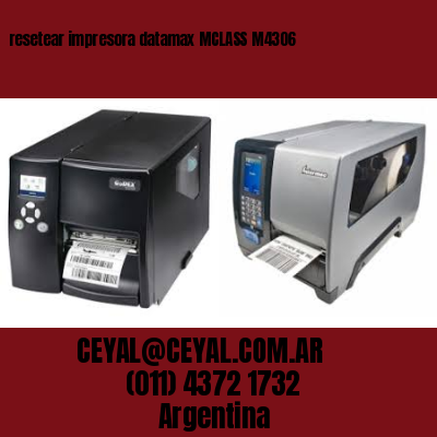 resetear impresora datamax MCLASS M4306