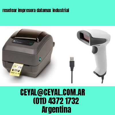 resetear impresora datamax industrial