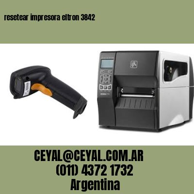 resetear impresora eltron 3842