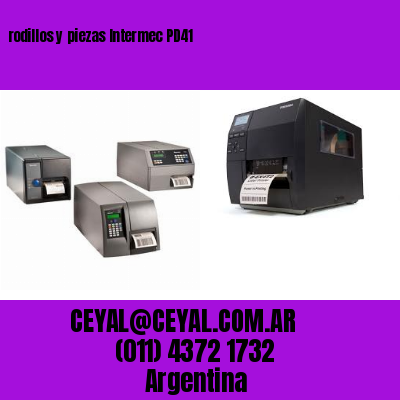 rodillos y piezas Intermec PD41