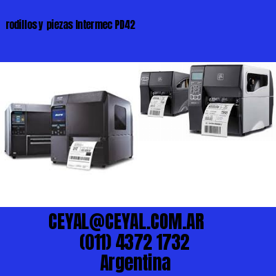 rodillos y piezas Intermec PD42