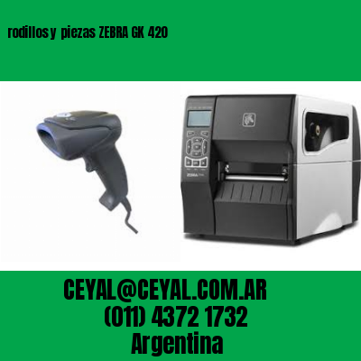 rodillos y piezas ZEBRA GK 420