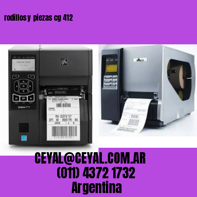rodillos y piezas cg 412