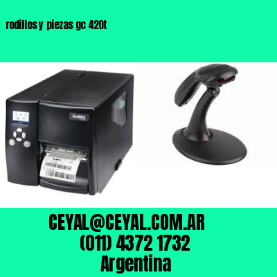 rodillos y piezas gc 420t