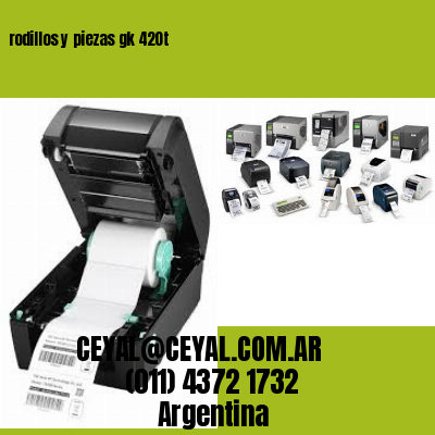 rodillos y piezas gk 420t