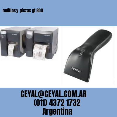 rodillos y piezas gt 800