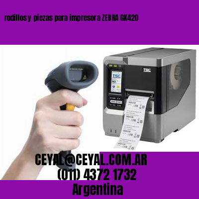 rodillos y piezas para impresora ZEBRA GK420