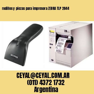 rodillos y piezas para impresora ZEBRA TLP 2844