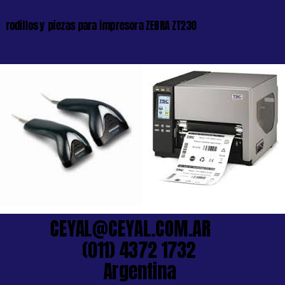 rodillos y piezas para impresora ZEBRA ZT230