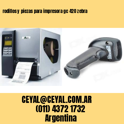 rodillos y piezas para impresora gc 420 zebra