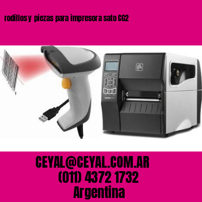 rodillos y piezas para impresora sato CG2