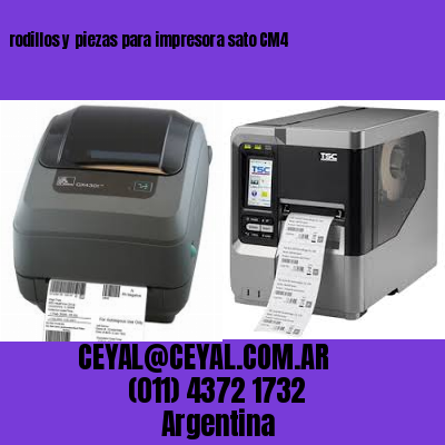 rodillos y piezas para impresora sato CM4