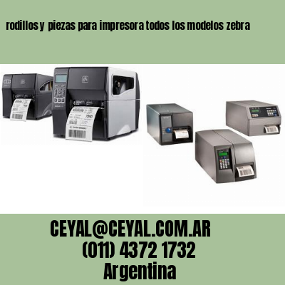 rodillos y piezas para impresora todos los modelos zebra