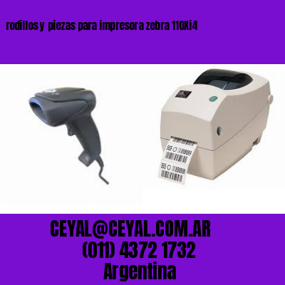 rodillos y piezas para impresora zebra 110Xi4