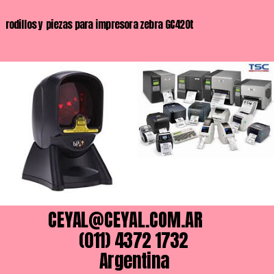 rodillos y piezas para impresora zebra GC420t