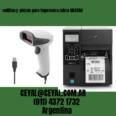 rodillos y piezas para impresora zebra GK420d
