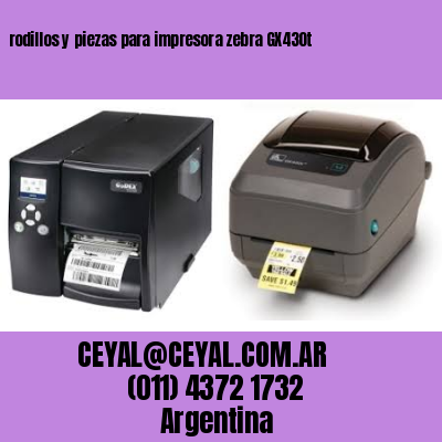 rodillos y piezas para impresora zebra GX430t