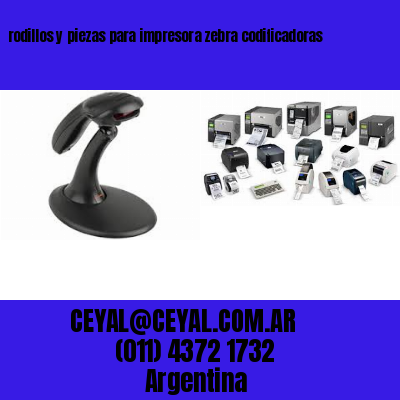 rodillos y piezas para impresora zebra codificadoras