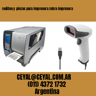 rodillos y piezas para impresora zebra impresora