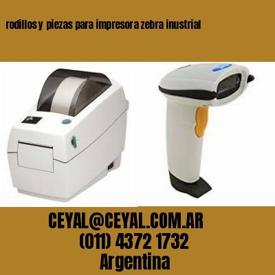 rodillos y piezas para impresora zebra inustrial