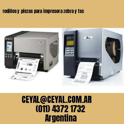 rodillos y piezas para impresora zebra y tsc