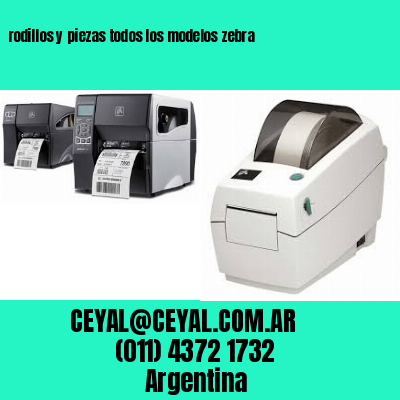 rodillos y piezas todos los modelos zebra