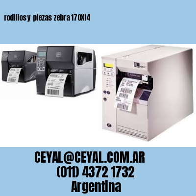 rodillos y piezas zebra 170Xi4