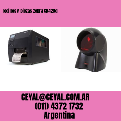 rodillos y piezas zebra GK420d