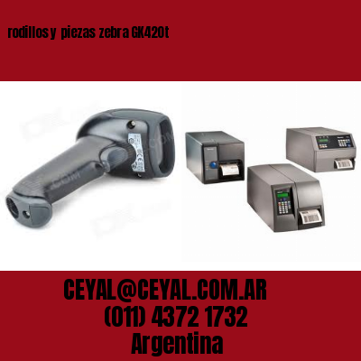 rodillos y piezas zebra GK420t