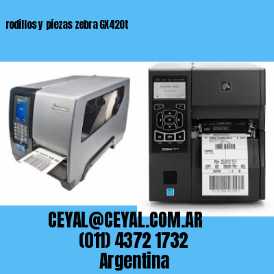 rodillos y piezas zebra GX420t