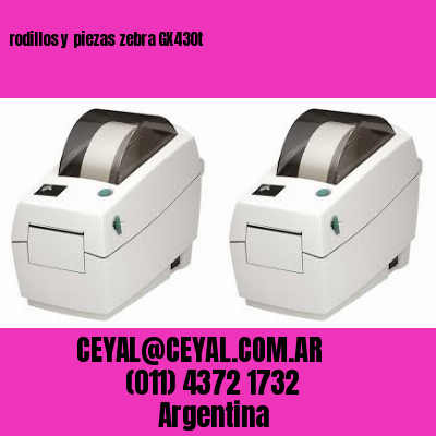 rodillos y piezas zebra GX430t