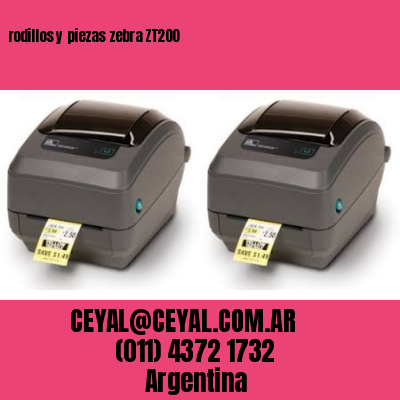 rodillos y piezas zebra ZT200