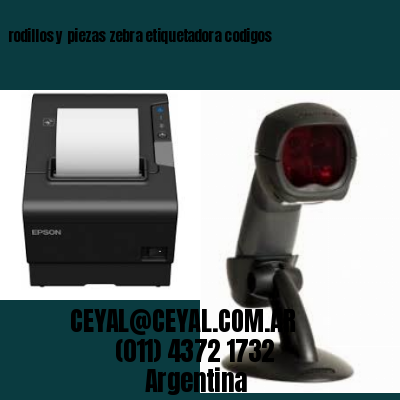 rodillos y piezas zebra etiquetadora codigos