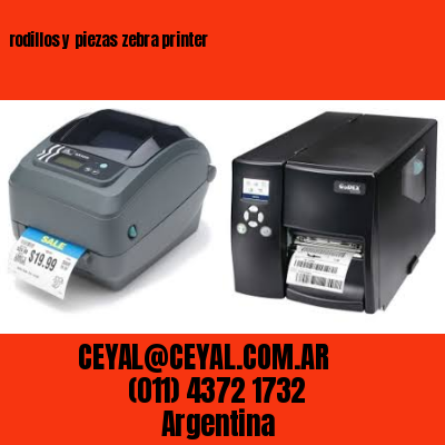 rodillos y piezas zebra printer