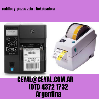 rodillos y piezas zebra ticketeadora