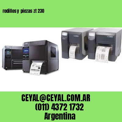 rodillos y piezas zt 230