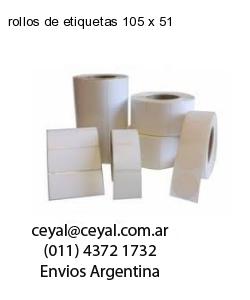 rollos de etiquetas 105 x 51