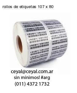 rollos de etiquetas 107 x 80