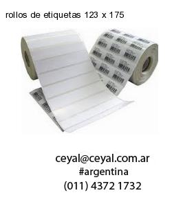 rollos de etiquetas 123 x 175