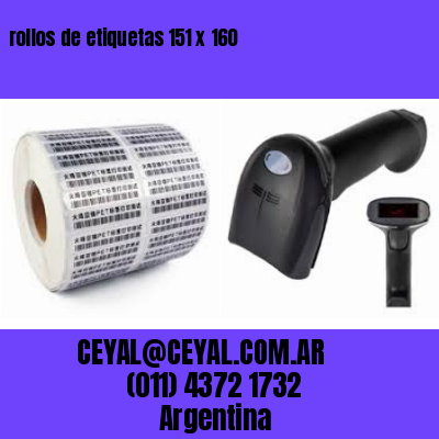 rollos de etiquetas 151 x 160