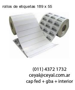 rollos de etiquetas 189 x 55