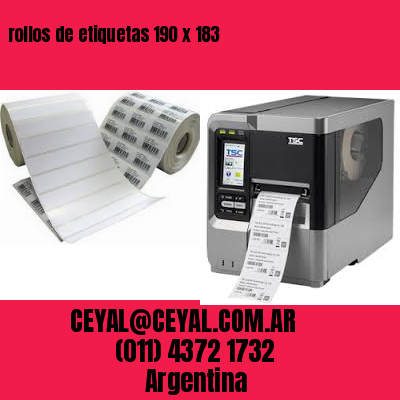 rollos de etiquetas 190 x 183