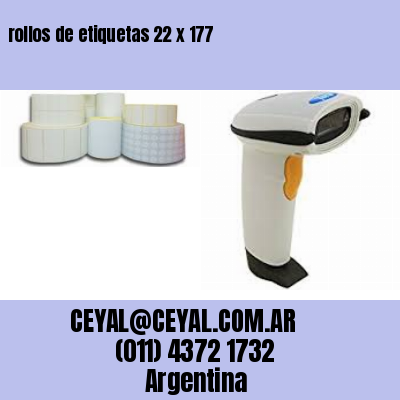 rollos de etiquetas 22 x 177