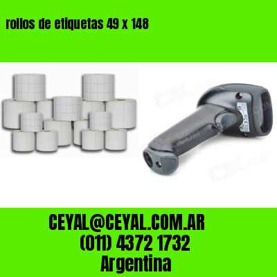 rollos de etiquetas 49 x 148