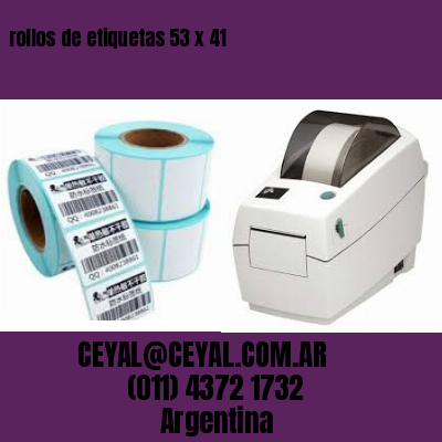 rollos de etiquetas 53 x 41