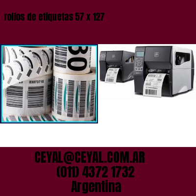 rollos de etiquetas 57 x 127